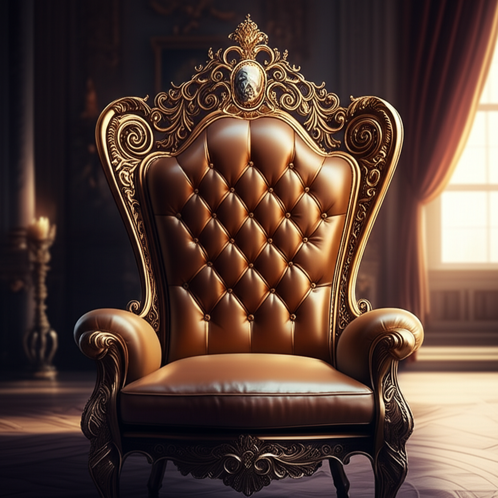 Gold Throne Chair